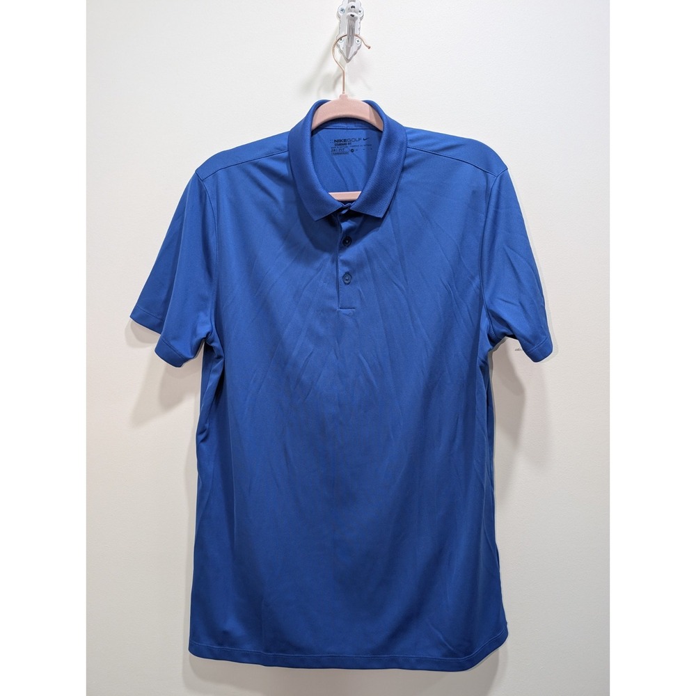 Nike Dri-Fit Victory Golf Performance Polo Shirt Blue Men's Large M